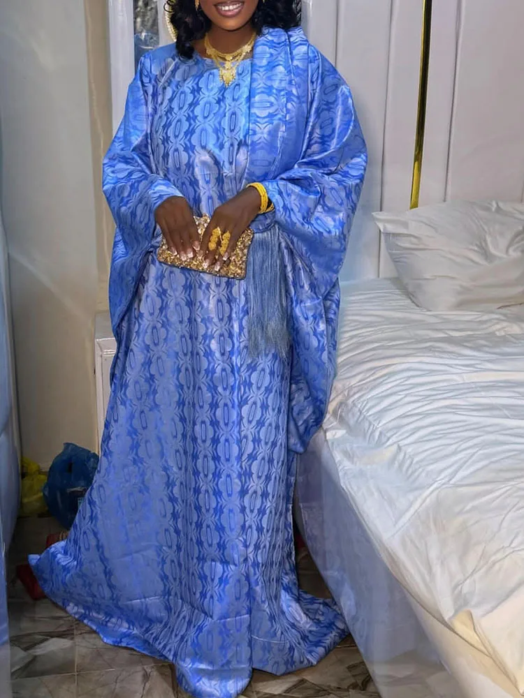 African Style Bazan Custom New Robe Elegant Classic Print Plus Size Four Seasons Wedding Dress