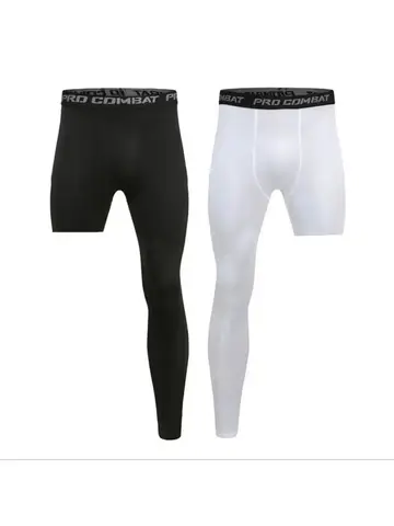 One Leg Basketball Tights Sports Tights Breathable Single Leg Basketball Leggings Quick Drying Sweat Wicking