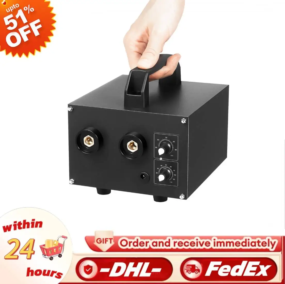 Saldatrice a punti professionale regolabile per saldatore a punti 1600A da 6700 W