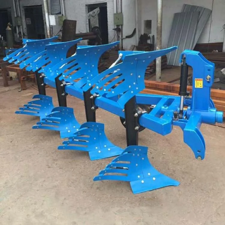 آلة المزرعة 90 حصان مثبتة على الجرار هيدروليكية قابلة للعكس 4 محراث شبكي فرو #4