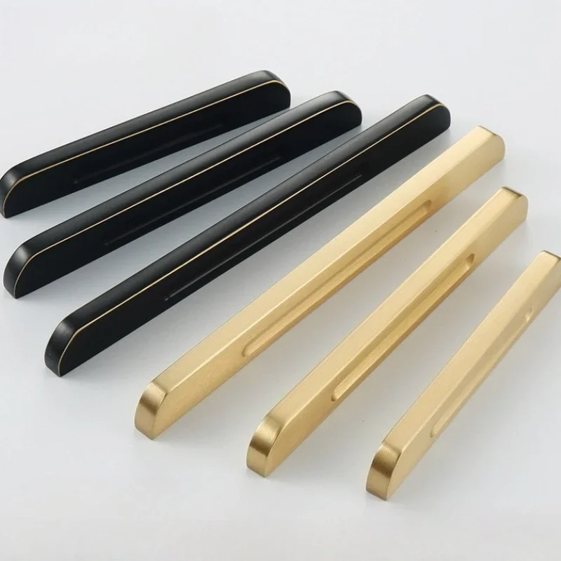 Golden Knobs Brass Handles for Furniture and Kitchen Handles for Drawers Ultimate Simplicity Handles for Wardrobe and Cabinets