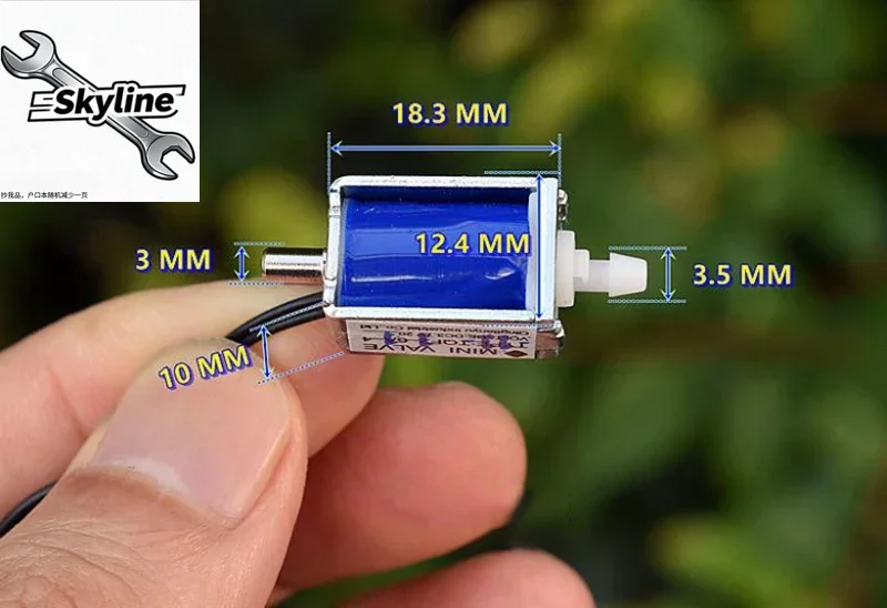 Mini Electric Solenoid Valve 2-Way 2-Position Normally Open N/O DC 3V 3.7V 5V Micro Air Gas Flow Control for DIY Medical Applica