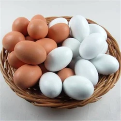 1pcs Super Real Wooden Egg Brown Magic Tricks (White/Red) Appear Vanish Egg Magia Stage Street Gimmick Illusion Funny