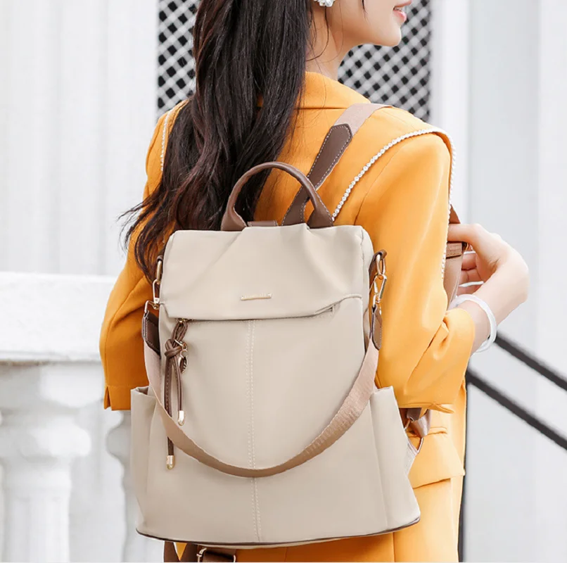 2026 New Korean High Quality Waterproof Oxford Travel Backpacks Women's Fashion Large Capacity Shoulder Bags Notebook Schoolbag