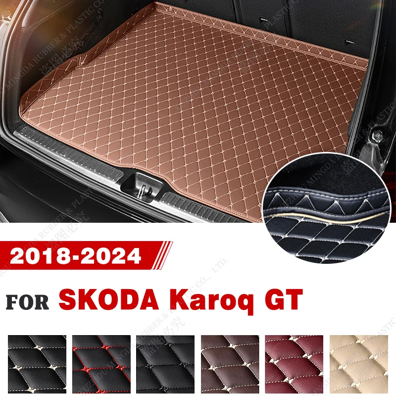 

Коврик в багажник автомобиля для SKODA Karoq GT 2018 2019 2020 2021 2022 2023 2024, автомобильные аксессуары на заказ, украшение интерьера автомобиля