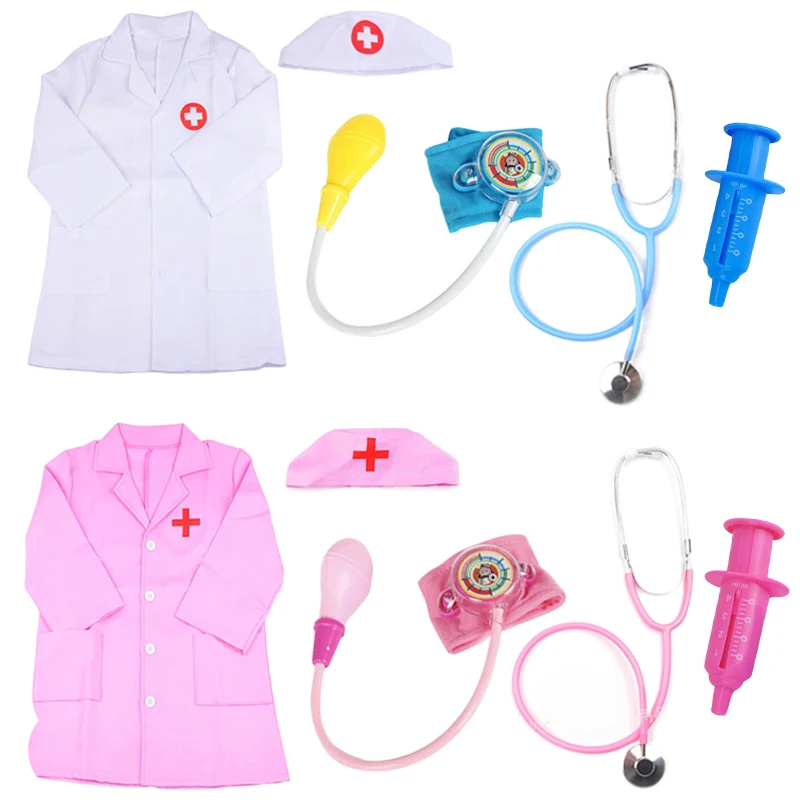 Children Simulation Doctor Toys Pretend Play Plastic Gift for Fun Role Playing Game Dress Up Costume Birthday Presents TMZ