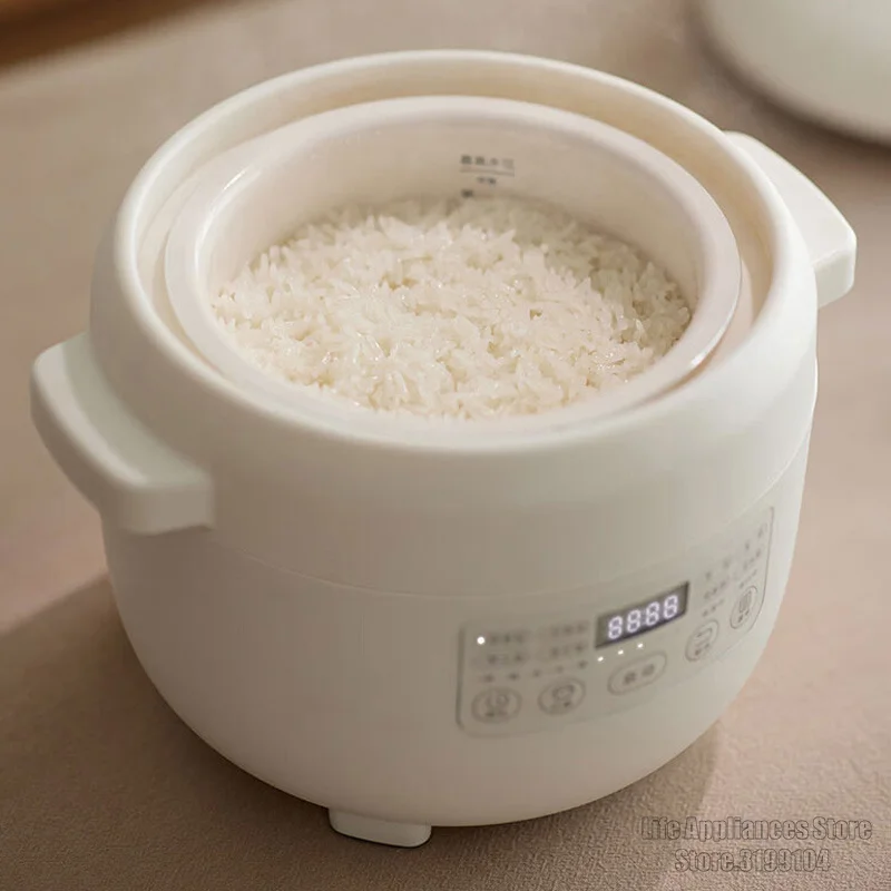 Olayks OLK-05-10 Mini Rice Cooker 1.2L Non-Stick Coating Liner 300W Power Rice Cooking Pot Cake Baking Soup Stew Multi Cooker