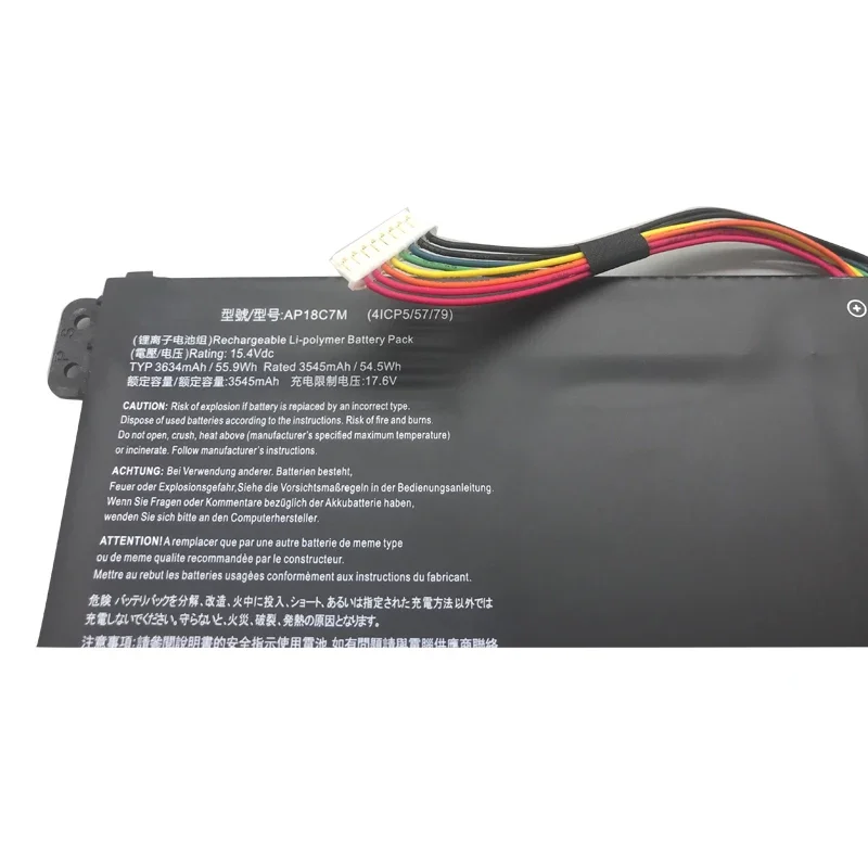 Imagem -05 - Lmdtk Novo Ap18c7m 4icp5 57 79 Bateria do Portátil para Acer Sp51354n Sf313-52 Swift Sf514-54g 15.4v 55.9wh