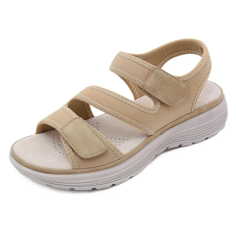 Summer Women 3.5cm Platform 4cm High Heels Concise Sandals Lady Soft Leather Sneaker High Heels Female Fashion Barefoot Shoes