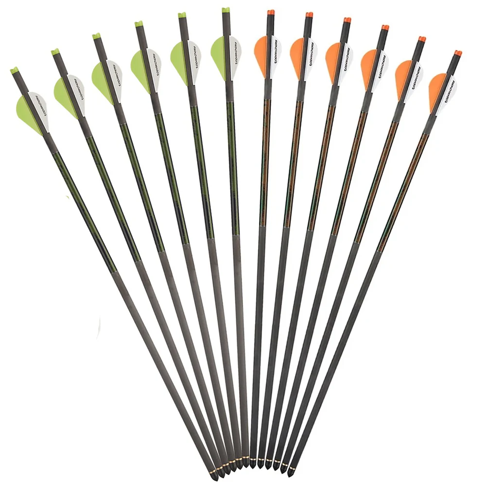 

Стрелы из чистого карбона TOPARCHERY, медное сиденье, 2 дюйма, OD 8,8 ID 7,6