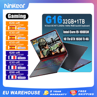 Ninkear Gaming Laptop G16 16-Inch Intel Core I9-10885H Nvidia GTX1650Ti 144Hz 32GB+1TB SSD Windows 11 Gaming Notebook