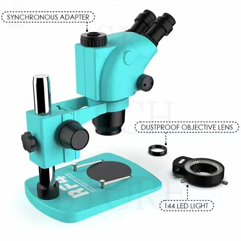 RF4 RF6565TV 7050TV 7-50X 6.5-65X Adjust Trinocular Stereo Microscope for iphone Mobile BGA repair magnifier Fix Tools