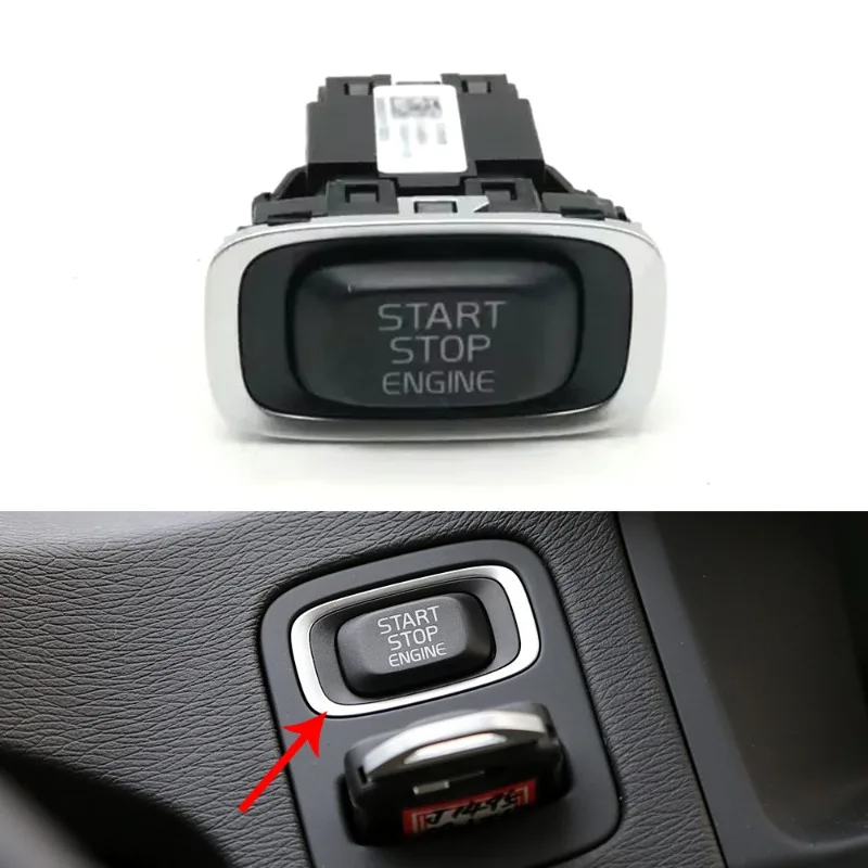 

Car Interior Start Stop Engine Button Ignition Switch For Volvo S60 S80 V60 V70 XC60 XC70 31456645