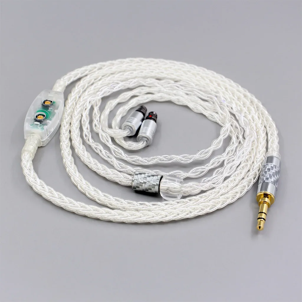 

99% Pure Silver 8 Core Earphone Cable For Avis contour XO Layla AION Roxanne JH AUDIO Jolene Roxanne 7pin 7732