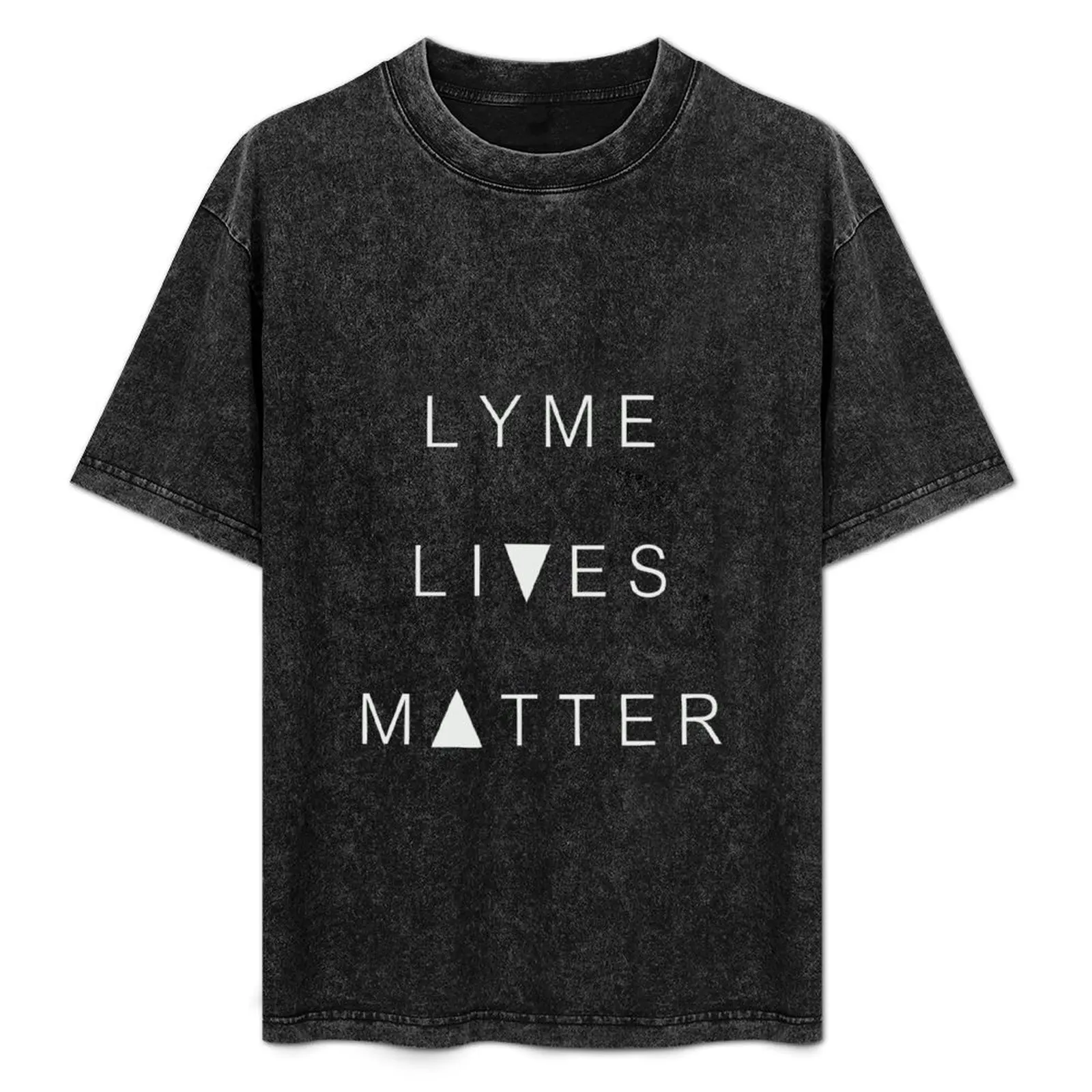 

Lyme Lives Matter T-Shirt Minimalist Plain Crew Neck T-Shirt