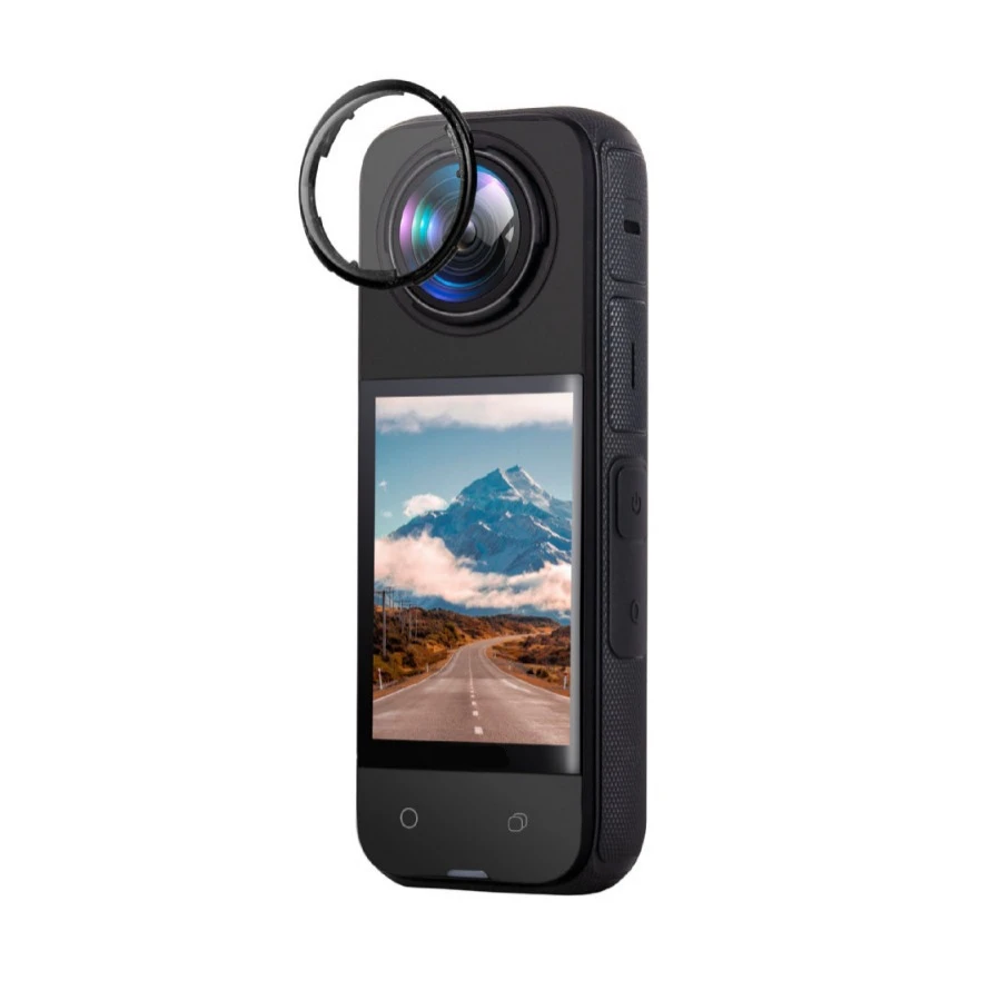 สำหรับ Insta360 X4กล้องเพื่อการกีฬากระจกนิรภัยแบบหมุนได้อุปกรณ์เสริมกระจกป้องกัน PC