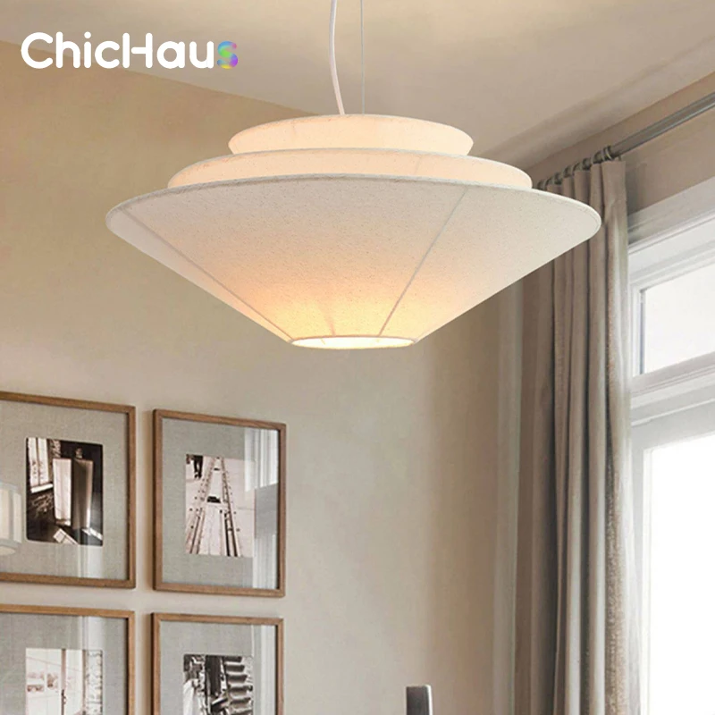 Lámpara colgante Gull, lámpara creativa de tela con forma de paraguas, para comedor, dormitorio, estudio, B&B, sala de estar, decoración de habitación japonesa, cocina, bar