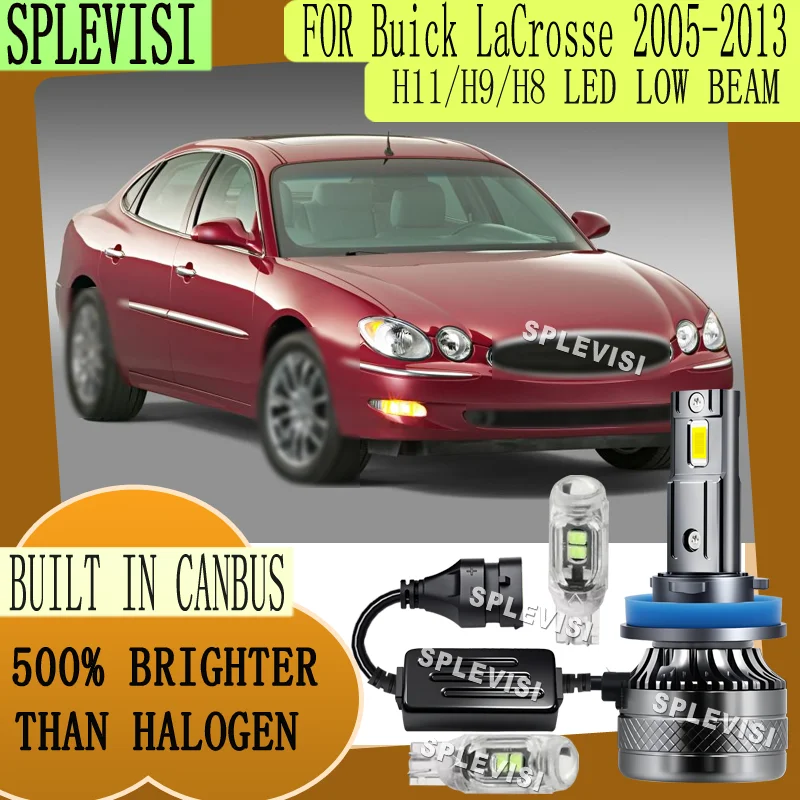 

with Quiet Fan for Night Driving Safety Durable LED Low Beam For Buick LaCrosse 2005 2006 2007 2008 2009 2010 2011 2012 2013