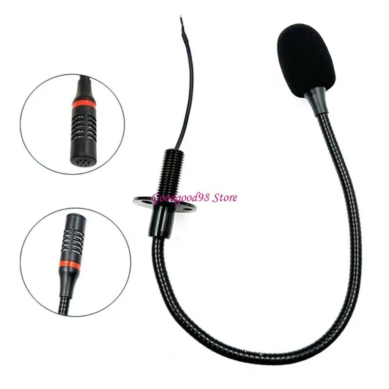 

Professional Gooseneck Microphone 50Hz-20KHz High Frequency Omnidirectional Metal Hose Mic for Conferences without Plug W8EC
