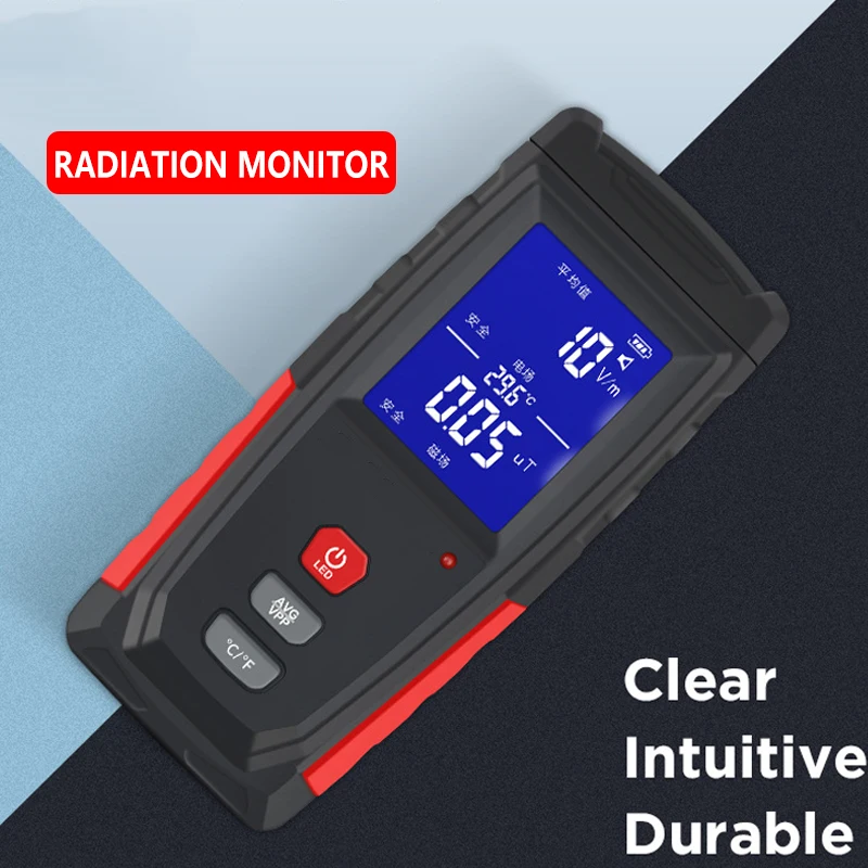 

WT3121 Handheld EMF Meter Electromagnetic Field Radiation Dosimeter Tester LCD Electric Magnetic Dosimeter Computer with box