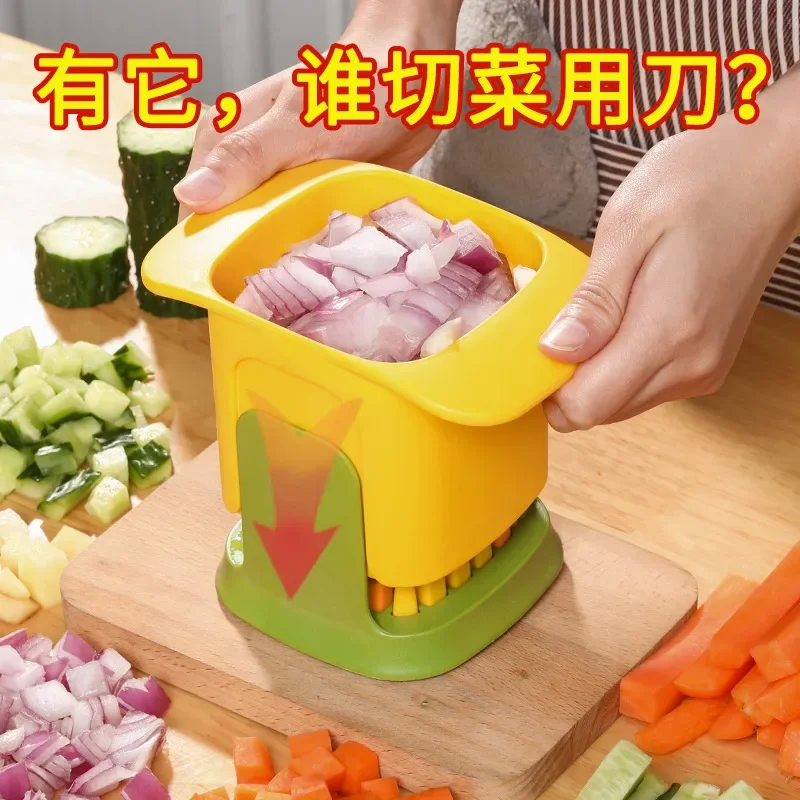 for Multifunctional Vegetable Cutter Household French Fries Slicing Onion Cucumber Dicing Carrot Ham Fruit Cutter