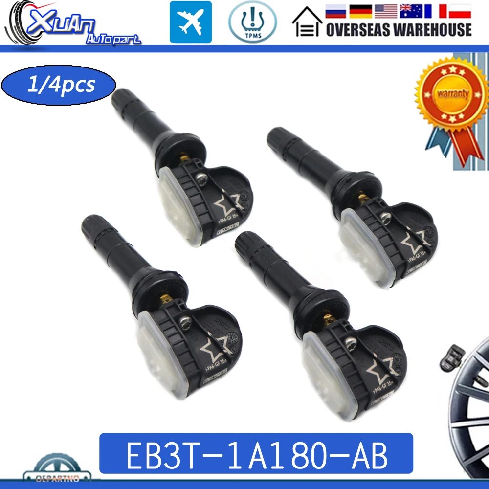 EB3T-1A180-AB TPMS Tire Pressure Sensor Monitor System for Ford Focus 2016 2017 2018 315mhz EB3Z-1A189-A EB3T-1A150-AA