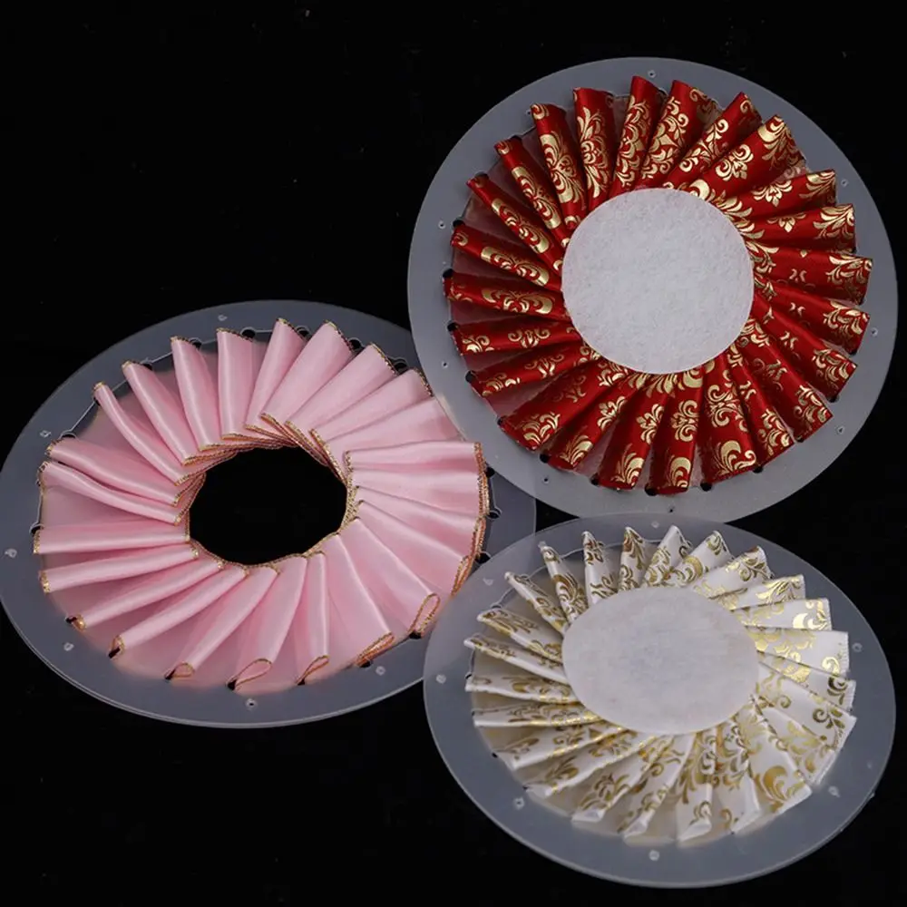 9cm 12cm 15cm Rosette Maker DIY Ribbon Flowers Ribbon Flower Making Tool Clear Tabletop Figurines Fabric Flower Maker Crafting