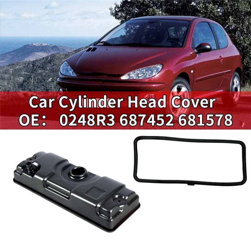 

024954 0248R3 Car Valve Cylinder Head Cover With Gasket For 206 207 306 For Citroen C2 Valve Cover 687452 681578