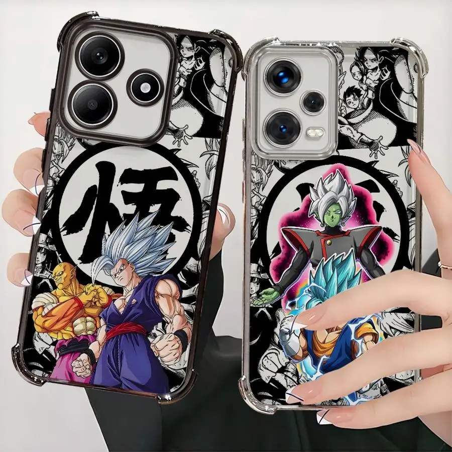 Weiche Handyhülle für Redmi Note 11s 11 12 13 10s 10 Lite 14 Pro Plus 9S Dragon Ball Cool Goku Zamasu