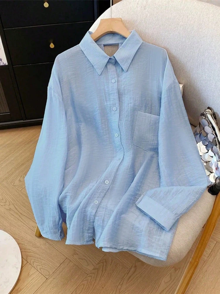 Fall 2026 New Arrivals: Women's Casual Solid-Color Openwork Bow-Button Long-Sleeve Shirt—Everyday Relaxed Style