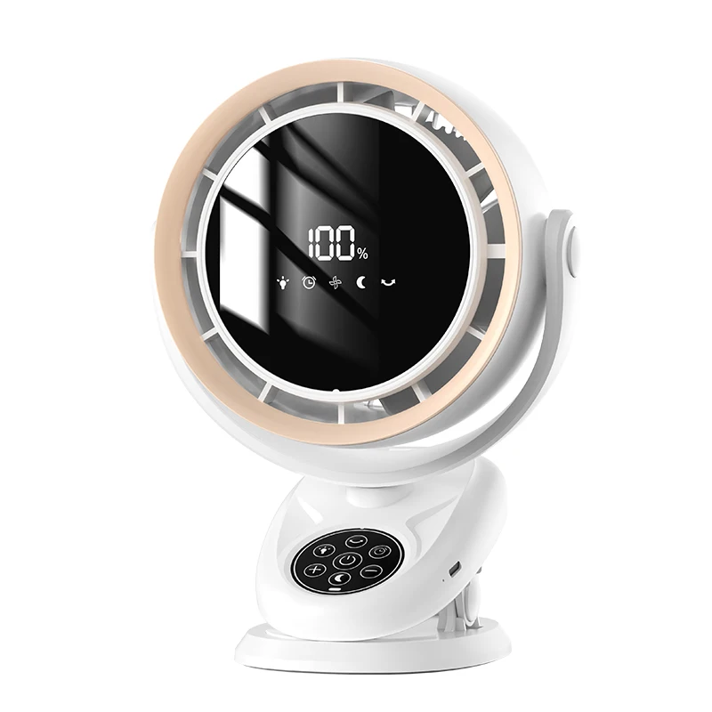 

Электрический USB-мини-настольный вентилятор, регулируемый ночник, практичный интимный светильник с автоматическим нулевым уровнем шума, необходимый для столов