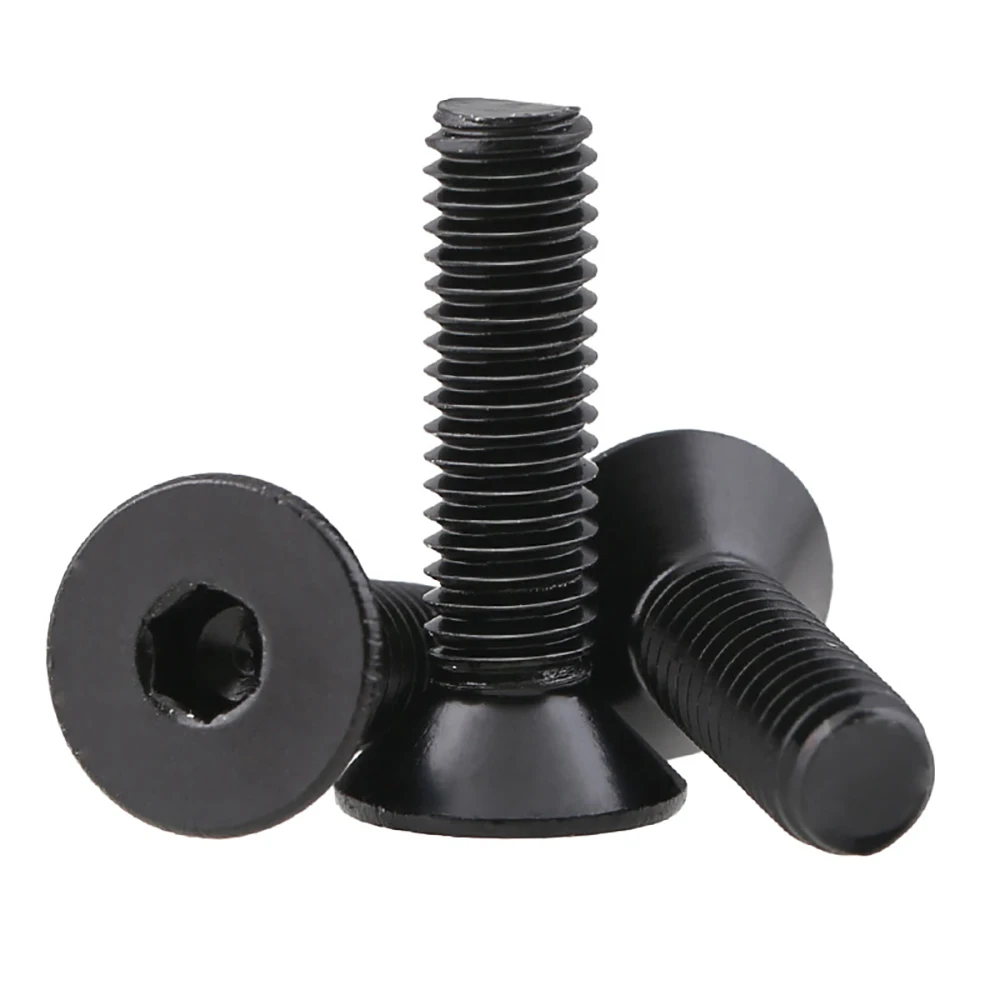 

M1.6 M2 M2.5 M3 M4 M5 M6 10Pcs/Lot DIN7991 Grade 10.9 High-strength Countersunk Hex Socket Screw Flat Hexagon Socket Bolts