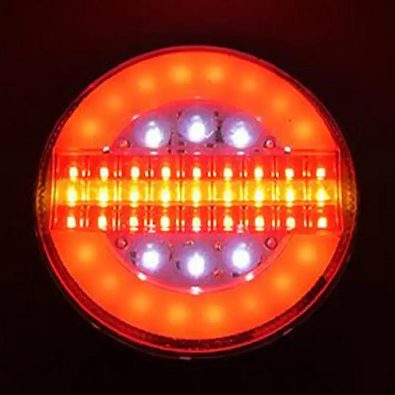 

12-24V LED Trailer Light 4 Inch Truck Brake Lights Round Stop Turn Lamp Signal Warning Lighting Safety Accessories For Car Truck