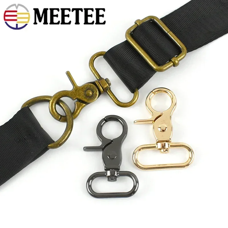 4/10Pcs Metal Lobster Buckle 20-50mm Carabiner Swivel Trigger Hook Bag Strap Dog Collar Connector Clasp DIY Sewing Accessories