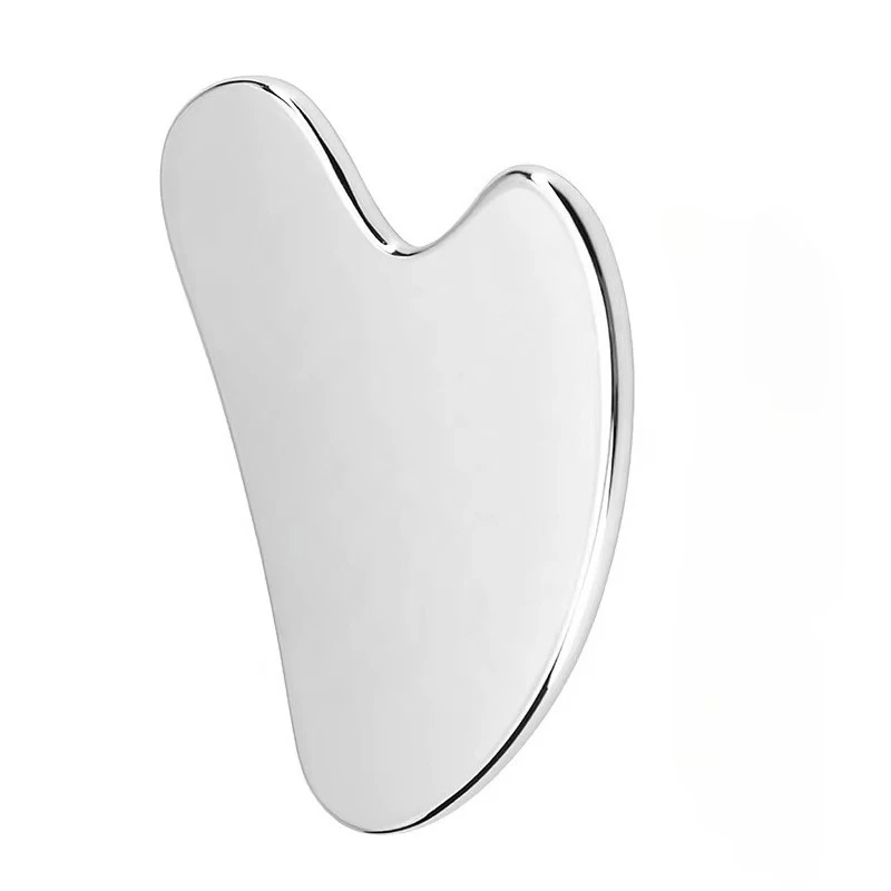 Stainless Steel Heart‑Shaped Gua Sha Board Metal Facial Massager Tool for Face Neck Body Skin Lifting Relaxation Beauty Care