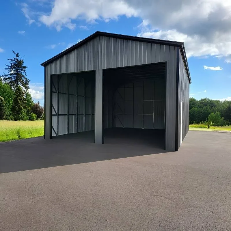 Factory - Direct High - Strength Q355B Steel Garage, Prefabricated, CE Certified, for 2 - 6 Car Parking