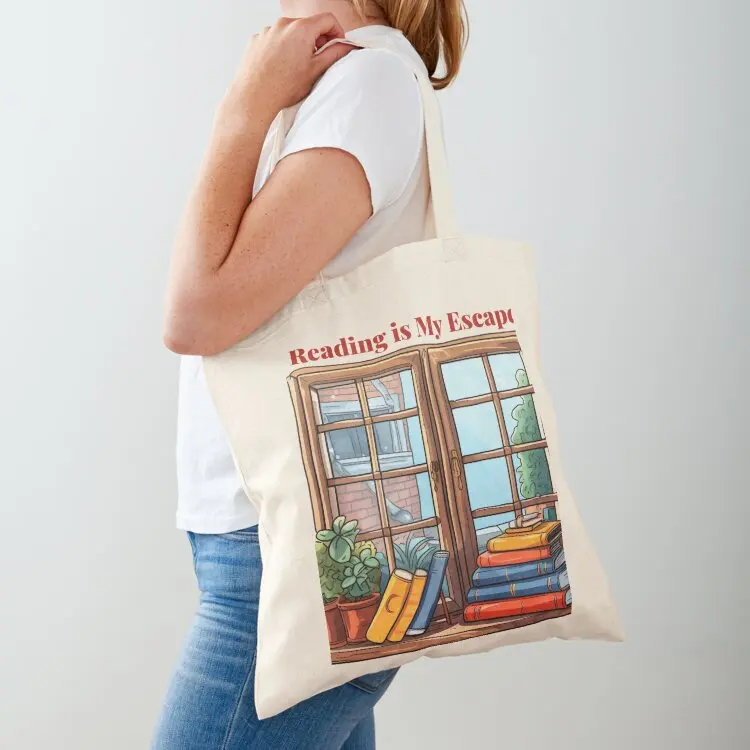 

Reading is My Escape Tote Bag woman shopping bag personalized tote bag custom bags Shopping bags