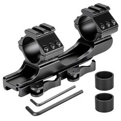 UniqueFire 25.4mm /30mm Quick Release Cantilever Forward Reach Dual Ring Scope Mount for LED Flashlight