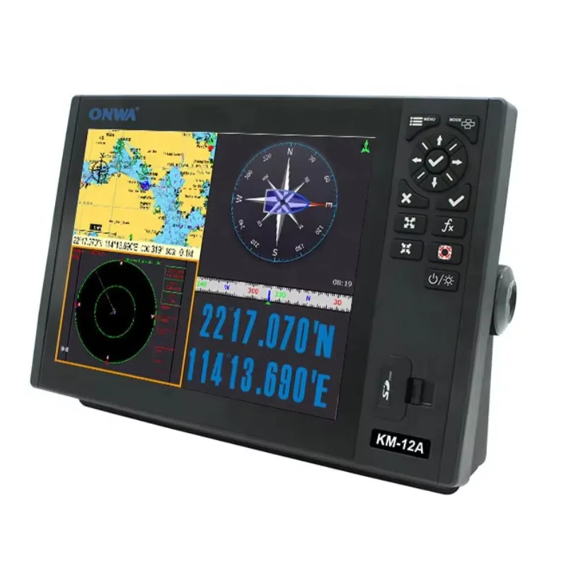 

ONWA KM-8X (New!)/ KM-12X 5-in-1 Marine GPS Chart Plotter + Class B AIS Transponder +marine Radar Function