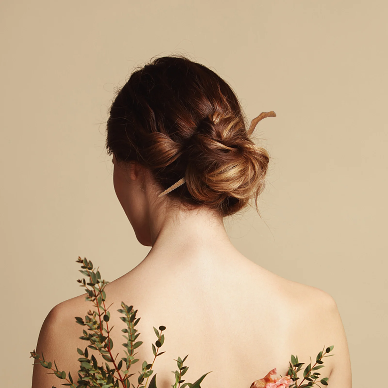 

Ebony Hair Stick Women Classical Wood Hairpin Smooth Polished Natural Fragrance Delicate Comfortable Shining