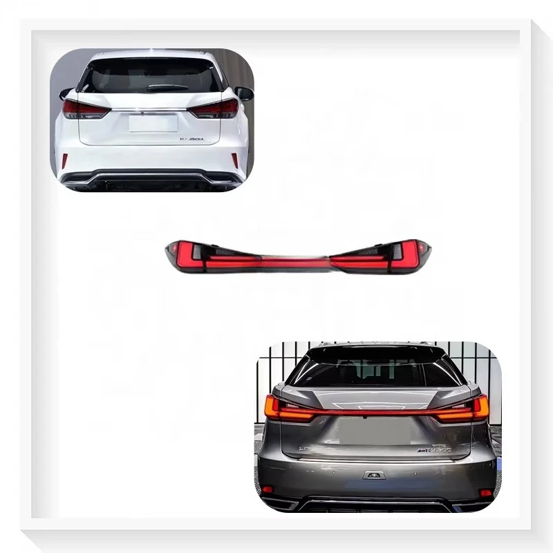 

Для Lexus RX RX300 RX350 RX450 2016-2022: Обновленные полностью светодиодные задние фонари с функцией проникающего света, светодиодные фонари заднего хода, высокое качество, Plug and Play