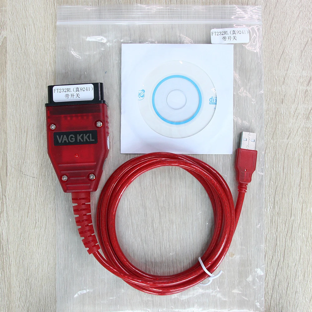 for VAG KKL for Fiat Ecu Scan 409.1 Diagnostic Scanner Cable Dual Real 9241A Chip Gearbox EPS 4 Way Switch USB Interface Test