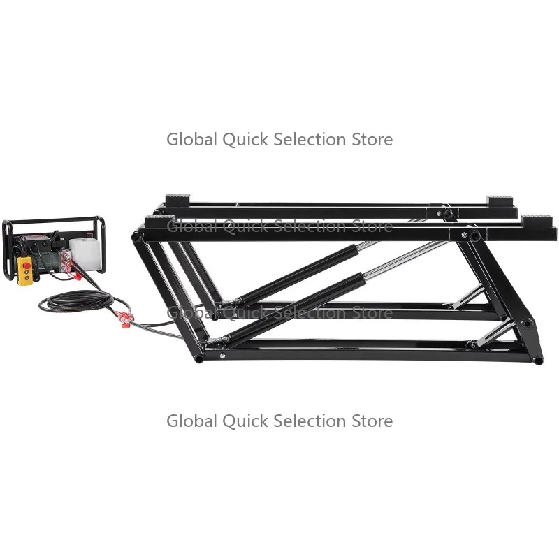 Scissor Design One Cylinder Hydraulic Car Lift 5000kg With Remote Control For Home Use