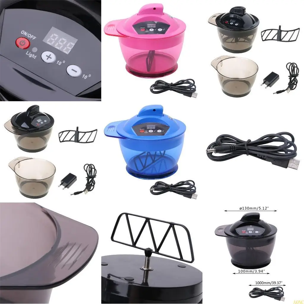 وعاء تلوين الشعر الكهربائي الاحترافي A0NC، خلاط تلقائي لخلط ألوان الشعر