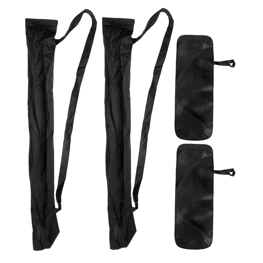

1 set Umbrella Cover PU Storage Bag for Car Back Seat ganizer Black Cloth Long H Folding Umbrella Pouch