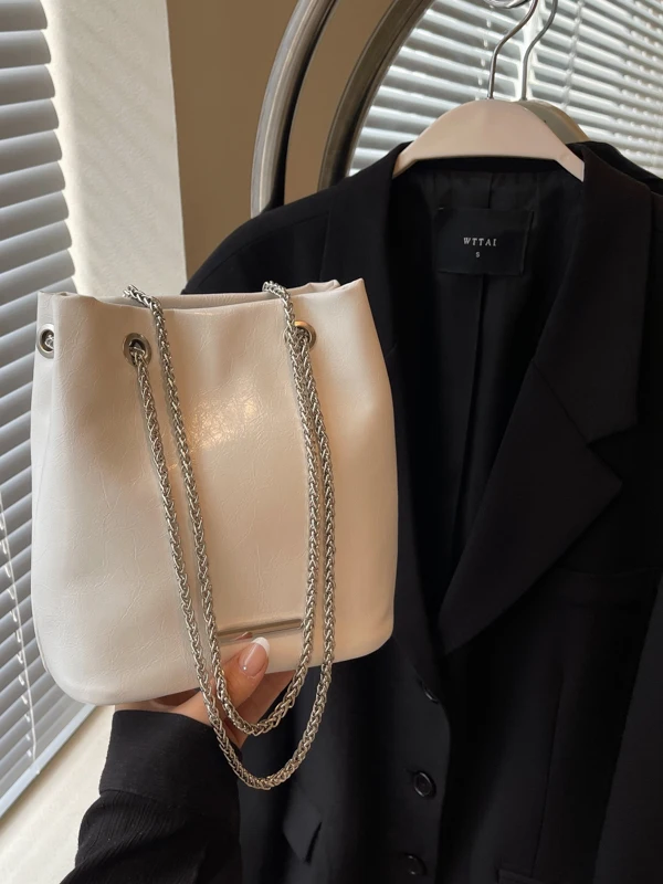 Faionable تنوعا Buet حقيبة المرأة 2025 جديد بسيط حقيبة يد بسلسلة واحدة حقيبة كتف ركاب حقيبة كروسبودي #3