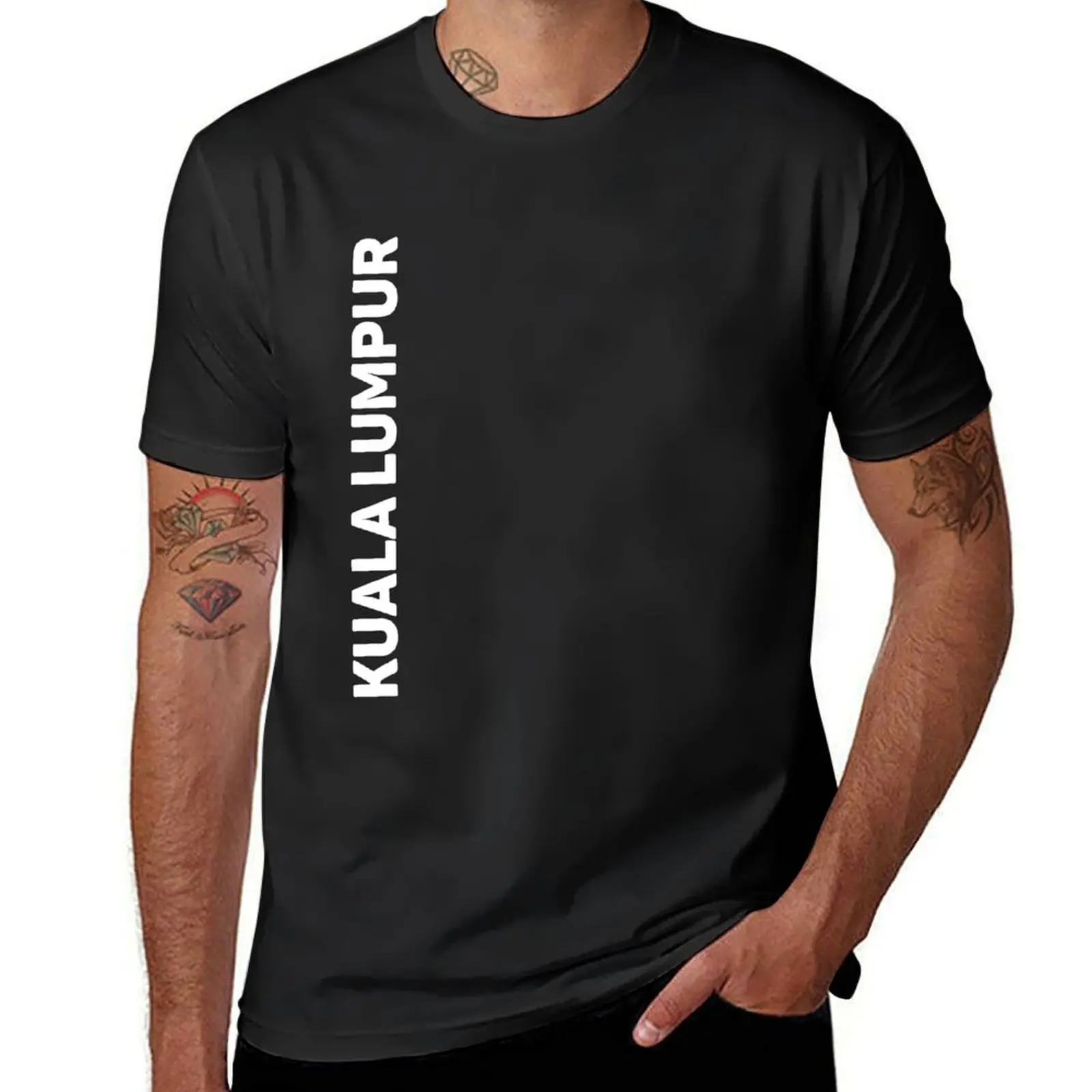 Куала-Лумпур футболка забавные костюмы дизайнерские рубашки футболки с рисунком футболки для мужчин пакет