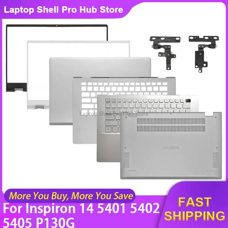 Новый чехол для ноутбука Dell Inspiron 14 5401 5402 5405 P130G, задняя крышка ЖК-дисплея/передняя рамка/подставка для рук/нижний корпус/шарниры 0WK1KG