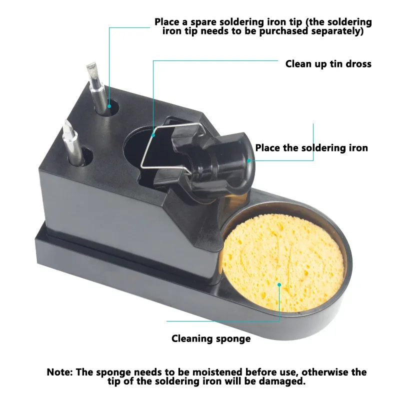 CXG Stand for soldering iron with Tip Cleaner Brass Wire and Sponge Soldering stand soldering bracket L009