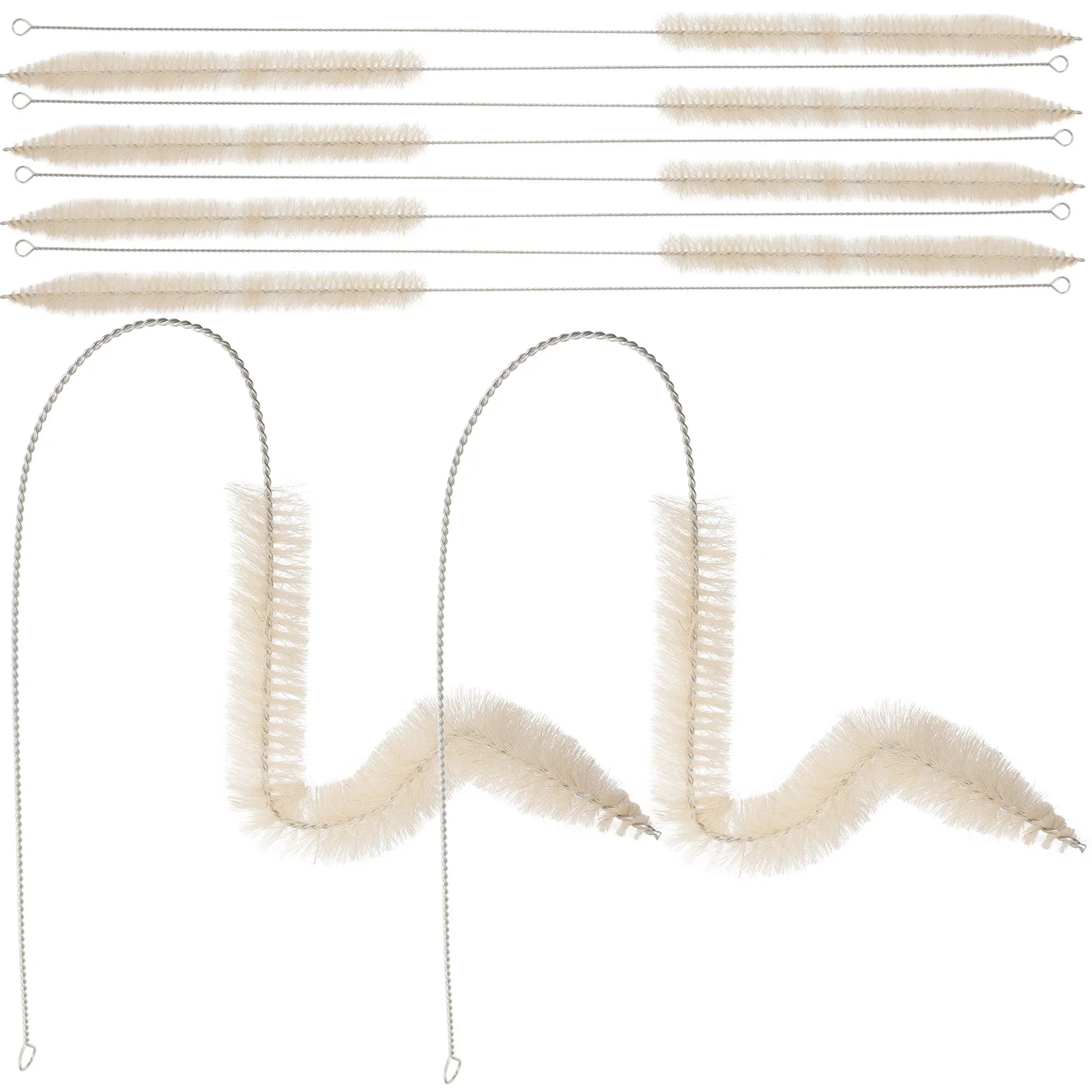 

10 Pcs Straw Brush Lab Cleaning Test Tube Brushes Pipeline Cleaner Wool Pipette for Scale